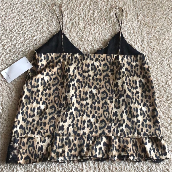 Zara Leopard Cami Blouse Tank Sz XS - Picture 3 of 8
